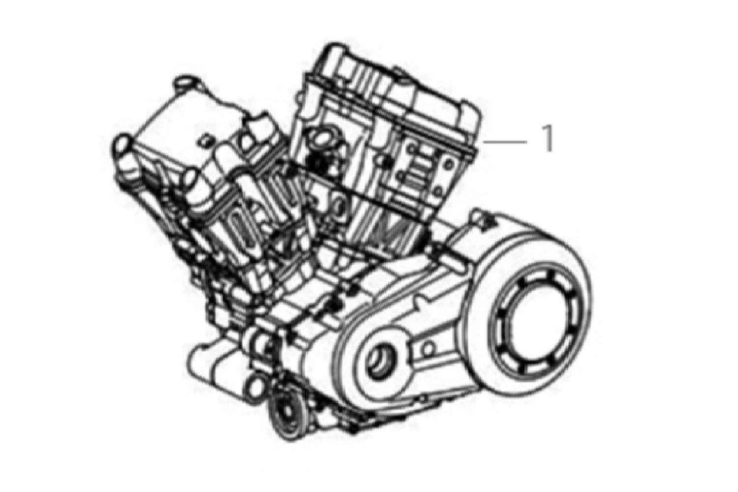 1 - Vue Moteur complet                                                                                                          