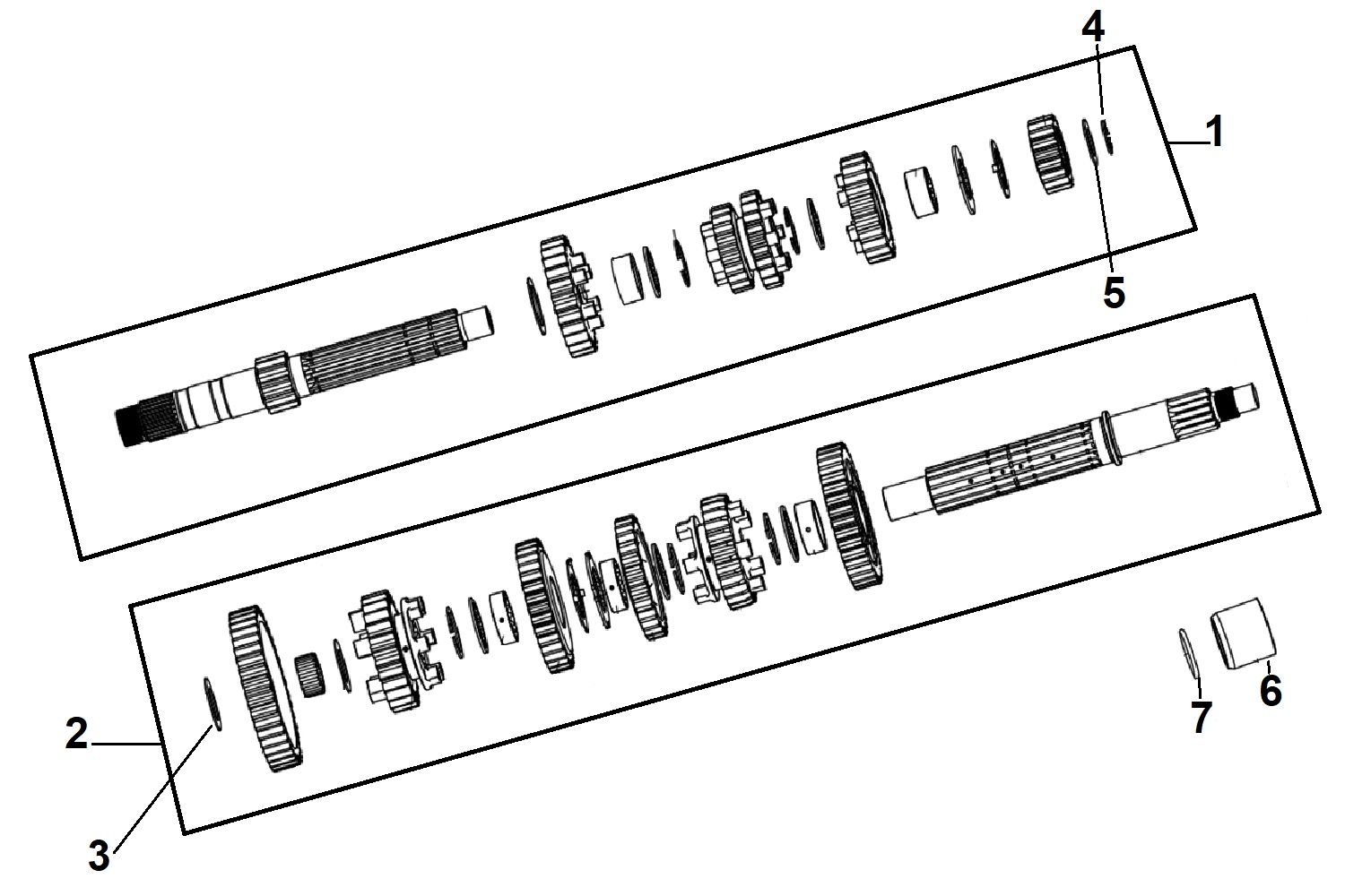 12 - Vue Boite a vitesses                                                                                                       