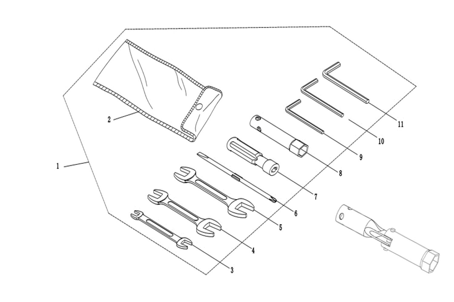 28 - VUE TROUSSE A OUTILS                                                                                                       